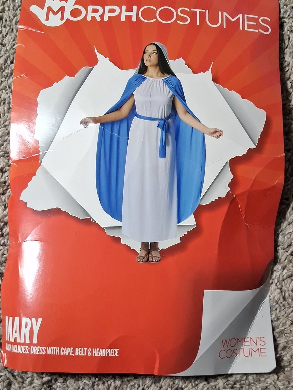 Morphe Women'sVirgin Mary Costume in Blue and White